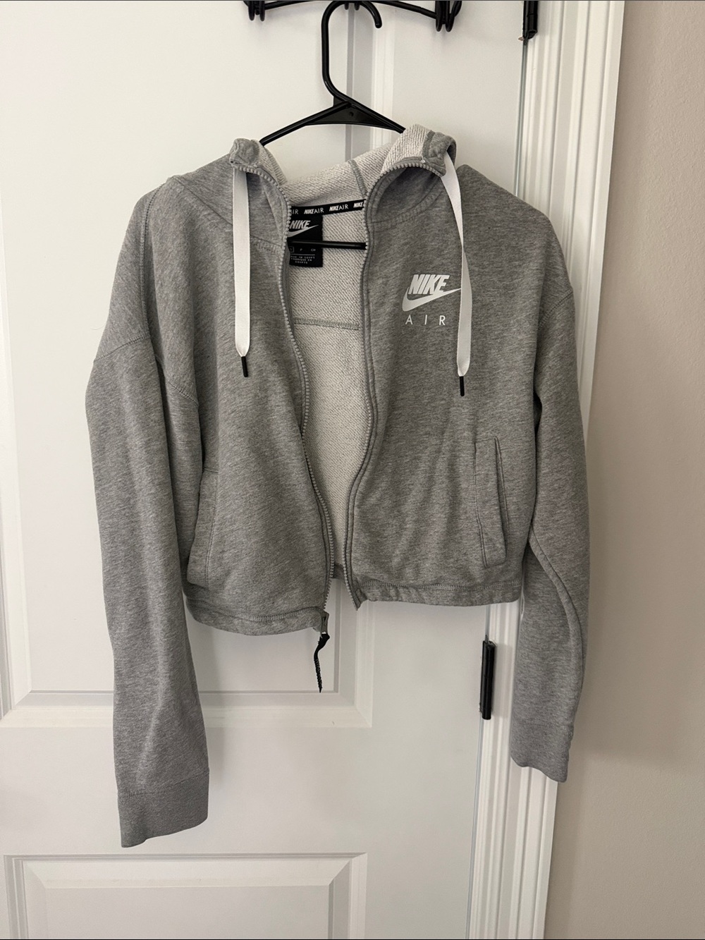 Nike Air Women's Light Gray Zip Hoodie Jacket